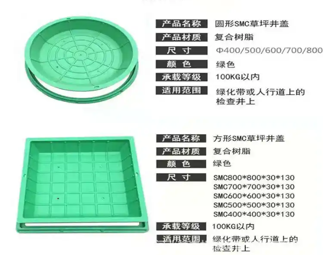 红河树脂复合种植井盖展示